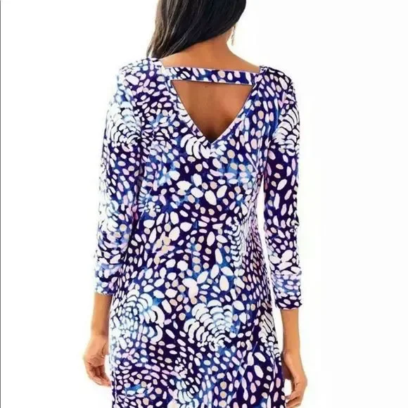 Lilly Pulitzer Olive Velour Dress Sparkling Grotto Size XXS ,XS - Picture 6 of 16